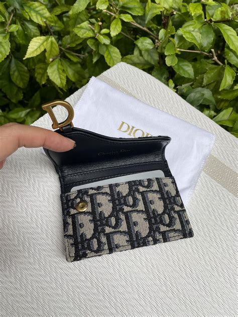 dior flap card holder.